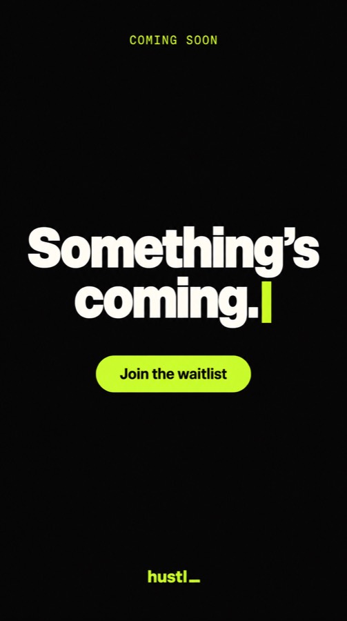 Something's coming.