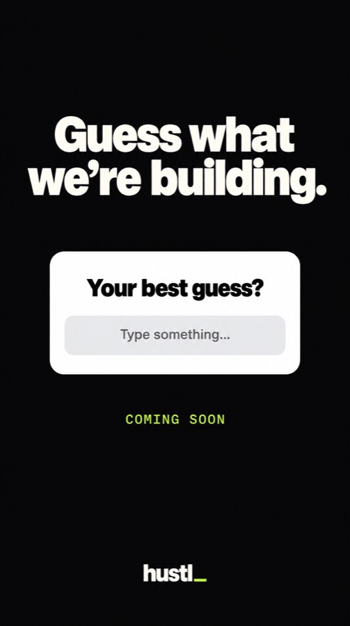 Guess what we're building.