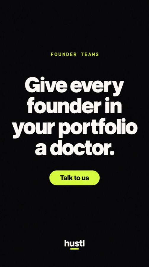 Give every founder in your portfolio a doctor.