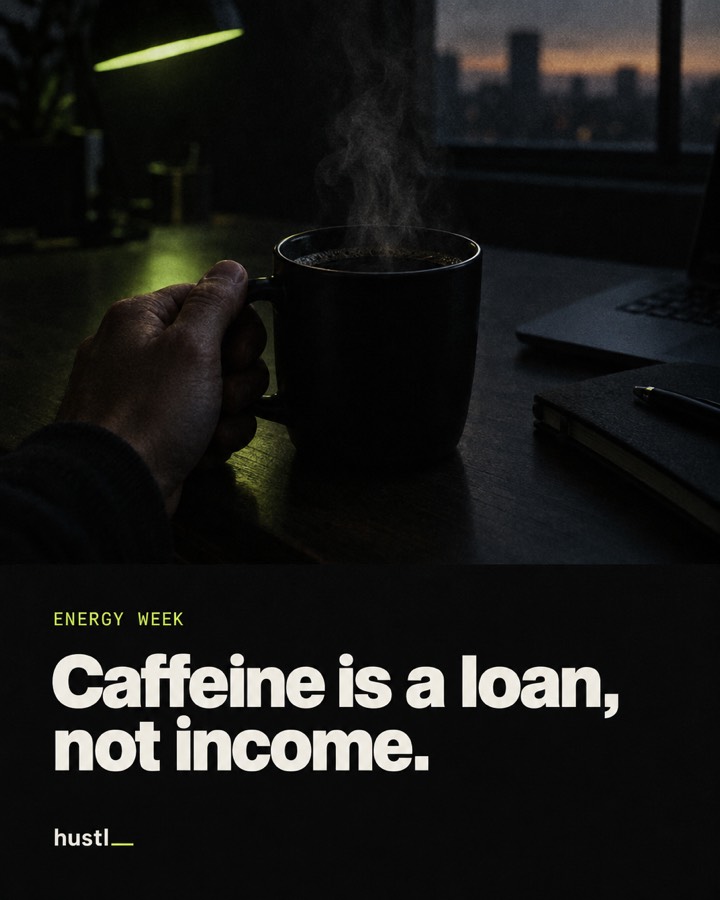 Caffeine is a loan, not income.
