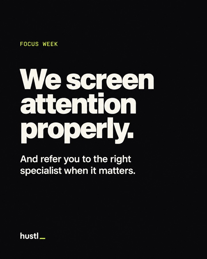 We screen attention properly.